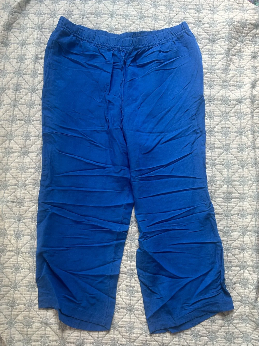 Blue H&M Linen Pants